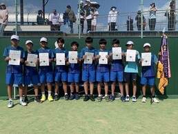 男子テニス部県大会制覇